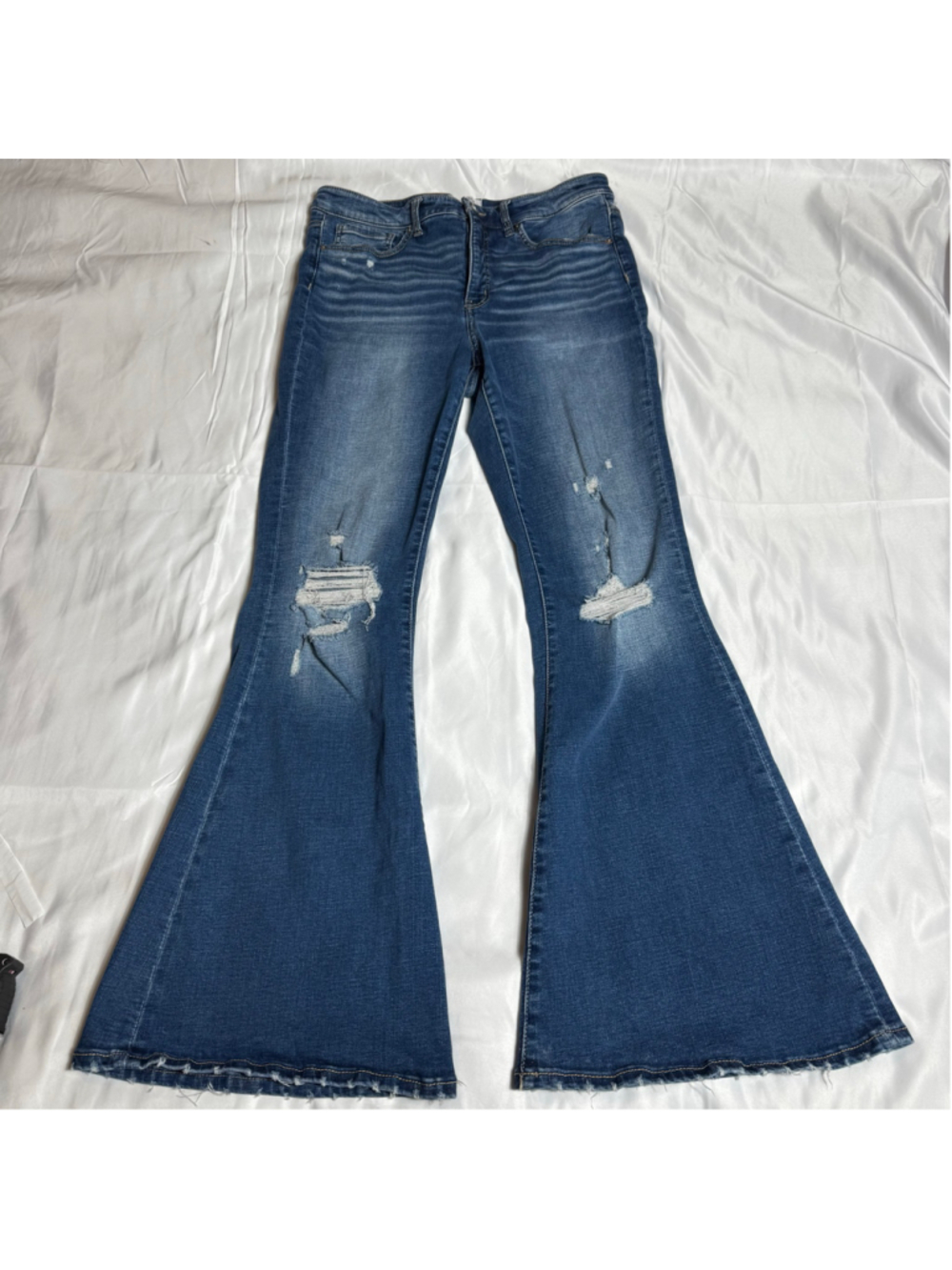 Women's BKE Parker High Rise Super Flare Jeans Blue Size 31